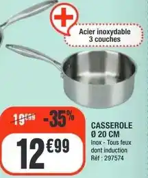 La Foir'Fouille Tous - casserole 20 cm offre