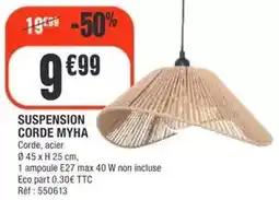 La Foir'Fouille Suspension corde myha offre