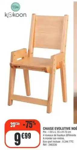 La Foir'Fouille Kokoon - chaise evolutive noci offre