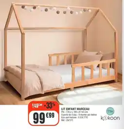 La Foir'Fouille Kokoon - lit enfant offre