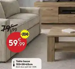 Maxi Bazar Table basse offre