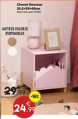 Maxi Bazar Chevet douceur 35.53x40cm offre