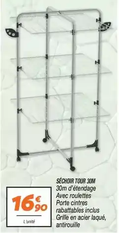 Netto Séchoir tour 30m offre