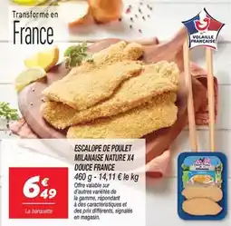 Netto Signal - escalope de poulet milanaise nature x4 douce france offre