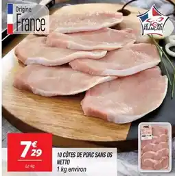 Netto Netto - 10 côtes de porc sans os offre
