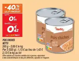Netto Netto - pois chiches offre