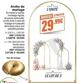 Shopix Arche de mariage offre