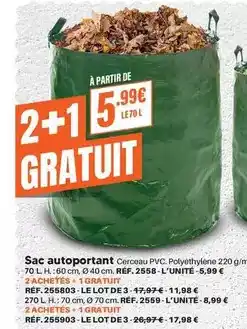 Shopix Sac autoportant offre