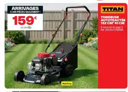 Brico Dépôt TITAN Tondeuse autotractée offre
