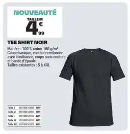 Brico Dépôt Tee shirt noir offre