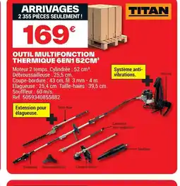 Brico Dépôt TITAN Outil multifonction thermique gen1 offre