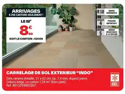 Brico Dépôt Carrelage de sol exterieur indo offre
