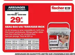 Brico Dépôt Seau 500 vis terrasse inox offre