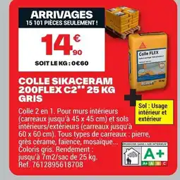 Brico Dépôt Colle sikaceram 200flex c2 offre