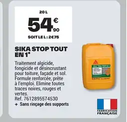 Brico Dépôt Sika stop tout en 1 offre