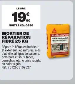 Brico Dépôt Mortier de réparation fibre offre
