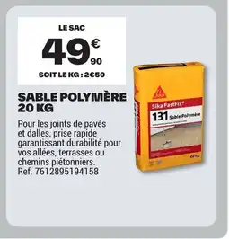 Brico Dépôt Sable polymère offre