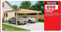 Brico Dépôt Carport bois 2 voitures offre