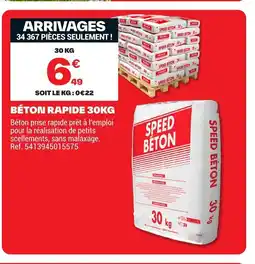 Brico Dépôt BÉTON Rapide offre