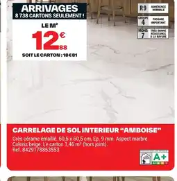 Brico Dépôt Carrelage de sol interieur amboise offre