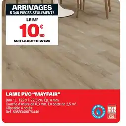 Brico Dépôt Lame pvc mayfair offre