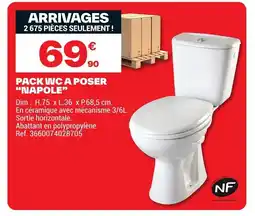 Brico Dépôt Pack wc a poser napole offre