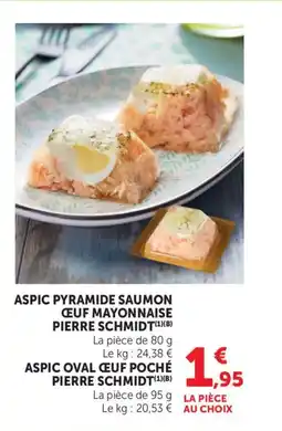 Bi1 PIERRE SCHMIDT Aspic pyramide saumon ceuf mayonnaise offre