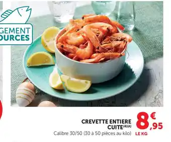 Bi1 Crevette entiere cuite offre