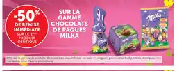 Bi1 MILKA Sur la gamme chocolats de paques offre