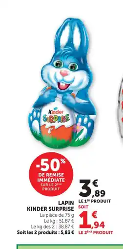 Bi1 KINDER SURPRISE Lapin offre