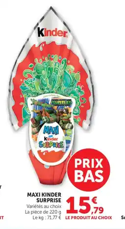 Bi1 KINDER SURPRISE Maxi offre