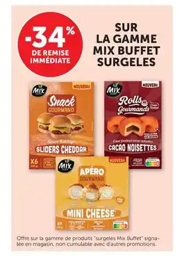 Bi1 Sur la gamme mix buffet surgeles offre