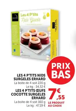 Bi1 ERHARD Les 4 p'tits nids bas surgeles offre