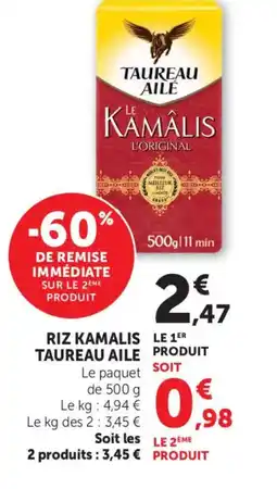 Bi1 TAUREAU AILE Riz kamalis offre