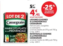 Bi1 CASSEGRAIN Legumes cuisines a la provencale offre