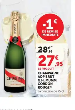 Bi1 Champagne aop brut g.h. mumm cordon rouce offre