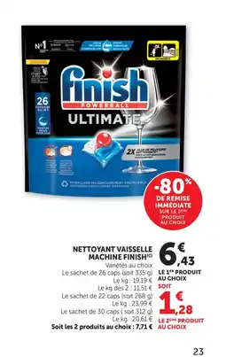 Bi1 FINISH Nettoyant vaisselle machine offre