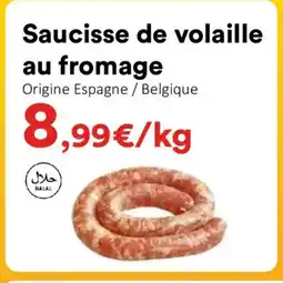 Hmarket Saucisse de volaille au fromage offre