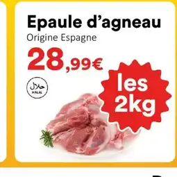 Hmarket Epaule d'agneau offre