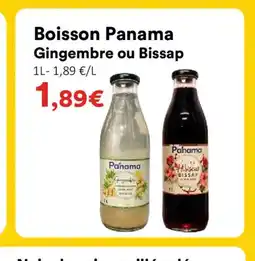 Hmarket Boisson Panama Gingembre ou Bissap offre
