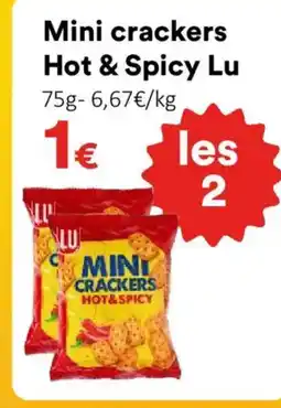 Hmarket LU Mini crackers Hot & Spicy offre