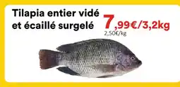 Hmarket Tilapia entier vidé et écaillé surgelé offre