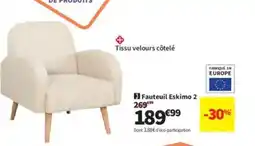 Conforama Fauteuil Eskimo 2 offre
