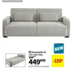 Conforama Banquette-lit Clic Clac Vita offre