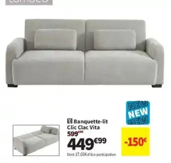 Conforama Banquette-lit Clic Clac Vita offre