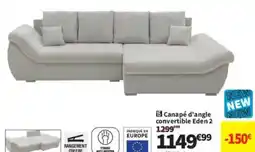 Conforama Canapé d'angle convertible Eden 2 offre