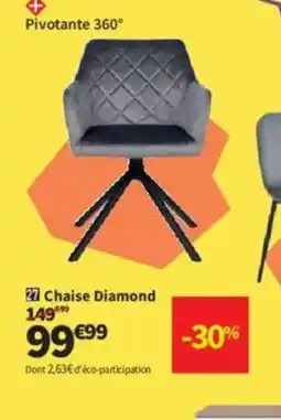 Conforama Chaise diamond offre