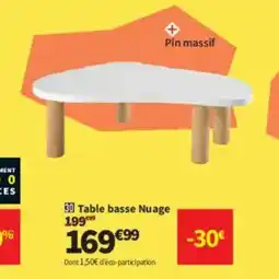 Conforama Table basse Nuage offre
