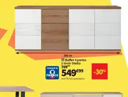 Conforama Buffet 4 portes 1 tiroir Otello offre