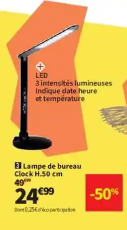 Conforama Lampe de bureau Clock offre